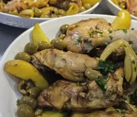 Tajine présenté en buffet de mariage, service traiteur événementiel - Marseille